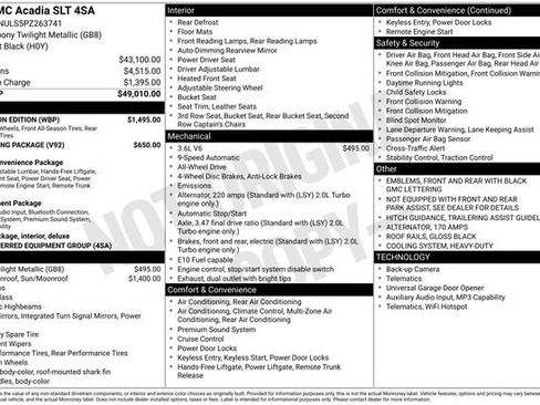 Used 2023 GMC Acadia SLT w/ Elevation Edition image 42