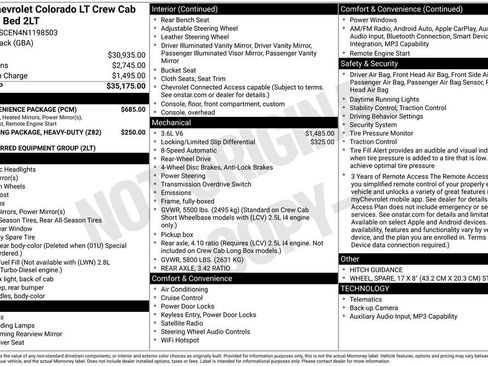 Used 2022 Chevrolet Colorado LT w/ LT Convenience Package RWD image 6