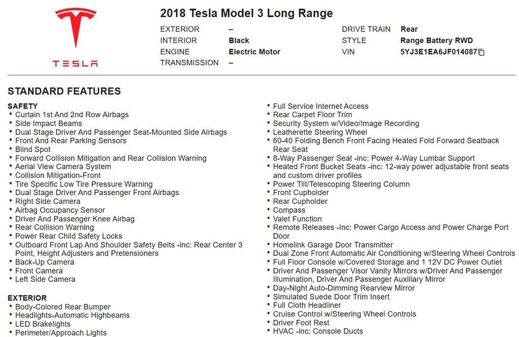 Used 2018 Tesla Model 3 Long Range RWD image 14