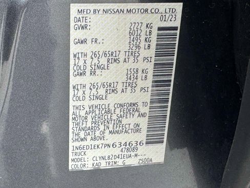 Used 2023 Nissan Frontier SV w/ Midnight Edition Package image 18