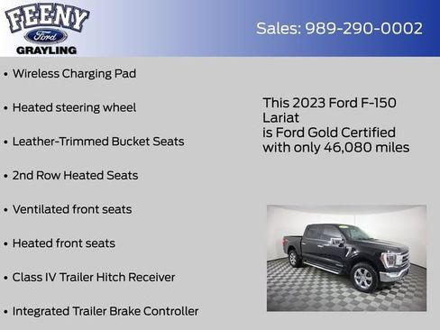 Certified 2023 Ford F150 Lariat w/ Equipment Group 502A High AWD/4WD image 25