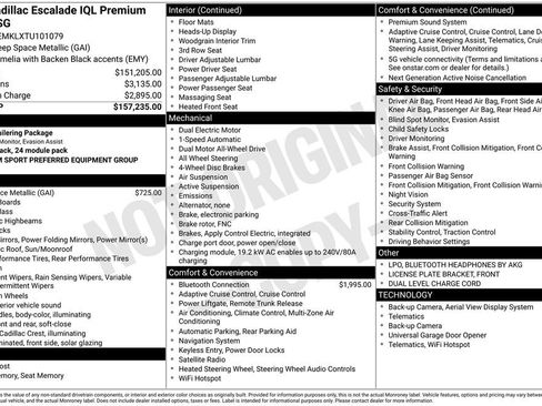 New 2026 Cadillac Escalade IQL Sport 2 AWD/4WD image 53