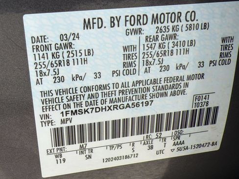 Used 2024 Ford Explorer XLT w/ Equipment Group 202A RWD image 25