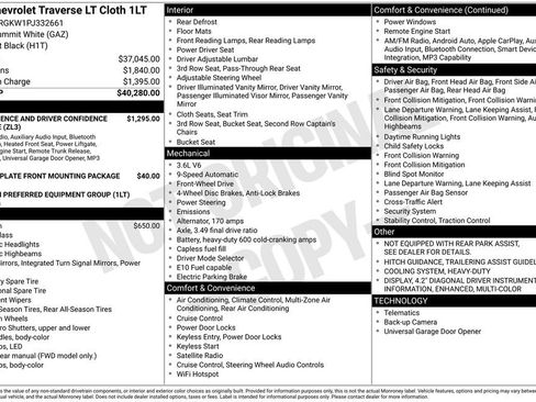 Used 2023 Chevrolet Traverse LT FWD image 12