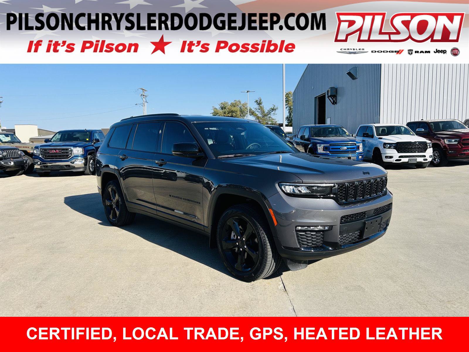 Used 2025 Jeep Grand Cherokee L Limited w/ Black Appearance Package AWD/4WD image 1