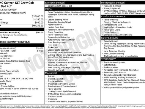Certified 2016 GMC Canyon SLT w/ Driver Alert Package AWD/4WD image 32