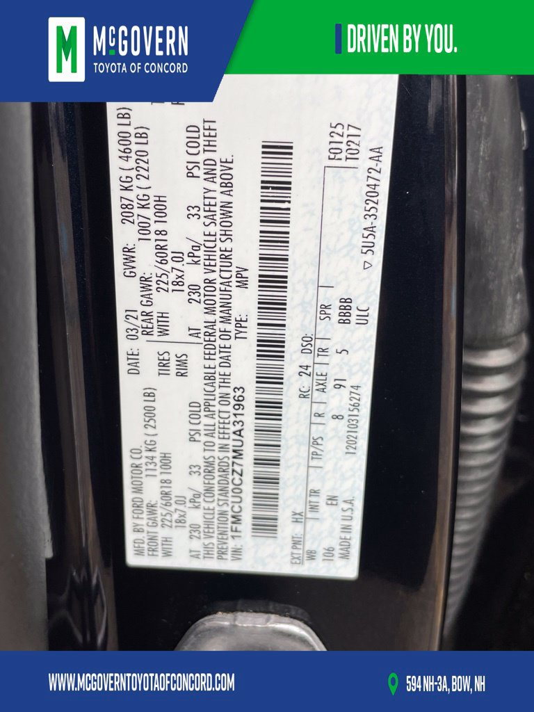 Used 2021 Ford Escape SEL FWD image 39