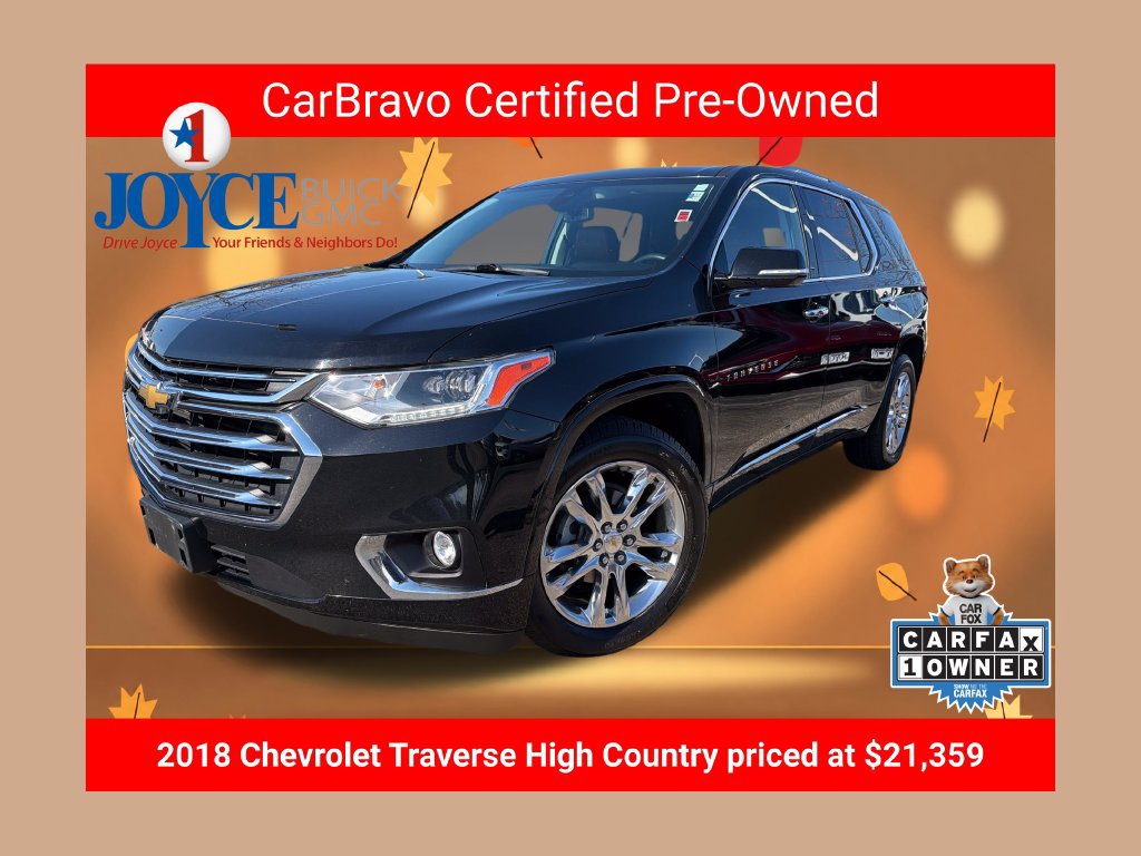 Certified 2018 Chevrolet Traverse High Country AWD/4WD 360° Tour