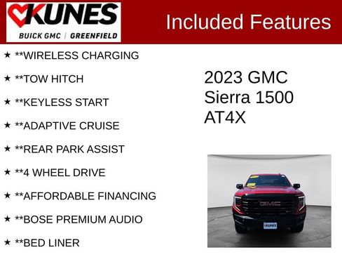 Used 2023 GMC Sierra 1500 AT4X AWD/4WD image 3