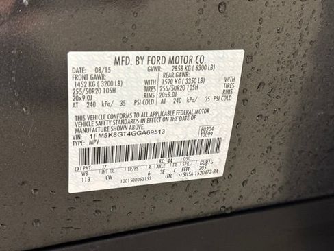Used 2016 Ford Explorer Sport w/ Equipment Group 401A AWD/4WD image 14