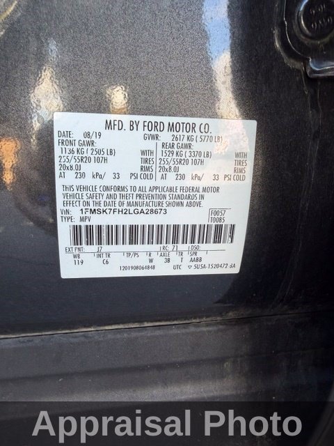 Used 2020 Ford Explorer Limited w/ Class III Trailer Tow Package RWD image 17