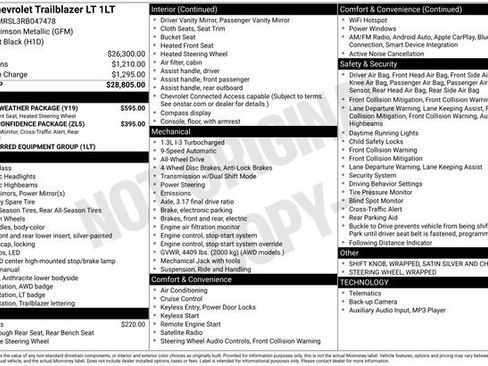 Certified 2024 Chevrolet TrailBlazer LT w/ LT Cold Weather Package image 4