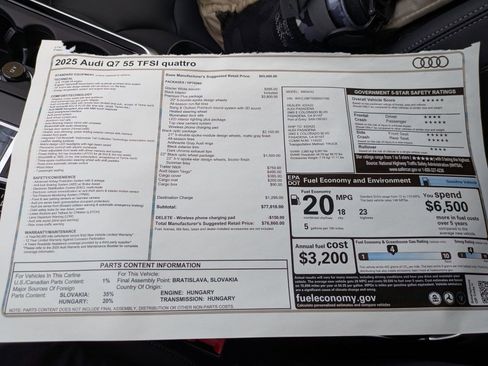 New 2025 Audi Q7 3.0T Premium Plus image 18