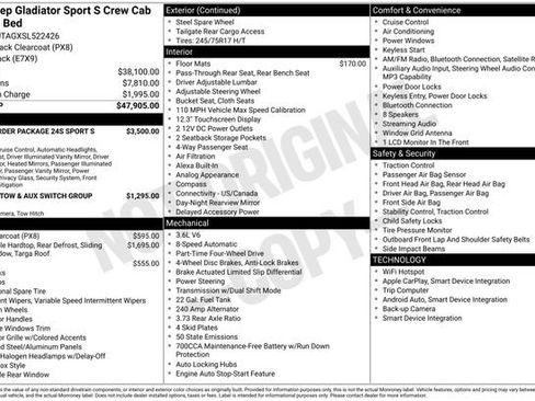Used 2025 Jeep Gladiator Sport AWD/4WD image 6