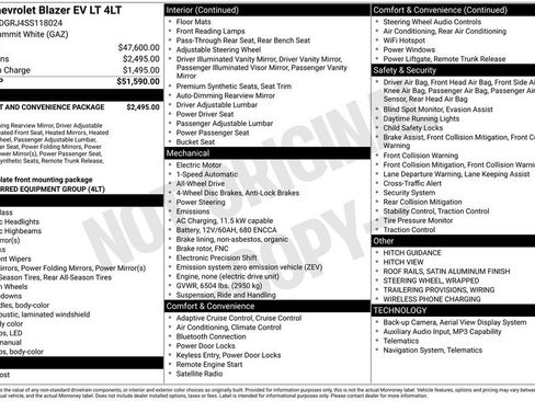 Used 2025 Chevrolet Blazer EV LT image 11