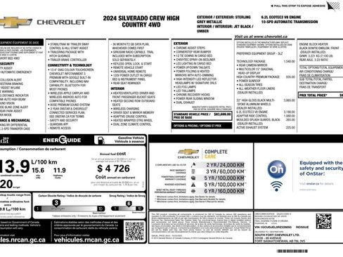 Used 2024 Chevrolet Silverado 1500 High Country w/ High Country Premium Package image 4