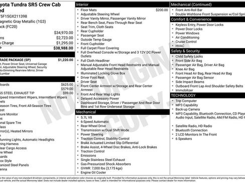 Used 2016 Toyota Tundra SR5 w/ SR5 Upgrade Package RWD image 1