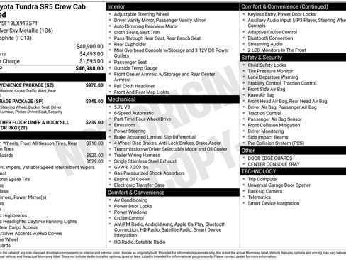 Used 2020 Toyota Tundra SR5 w/ SR5 Convenience Package AWD/4WD image 31