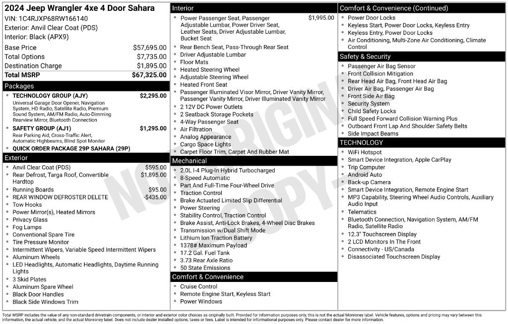 Used 2024 Jeep Wrangler Unlimited Sahara w/ Technology Group AWD/4WD image 25