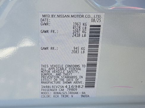 New 2025 Nissan Altima 2.5 SR w/ SR Premium Package image 35