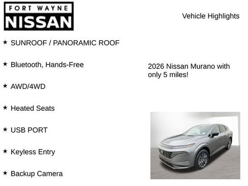 New 2026 Nissan Murano SL image 8