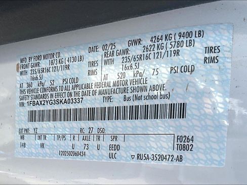 New 2025 Ford Transit 350 XL image 13