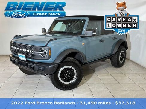 Certified 2022 Ford Bronco Badlands w/ Sasquatch Package image 1