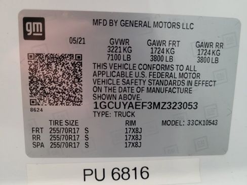 Used 2021 Chevrolet Silverado 1500 W/T w/ WT Fleet Convenience Package AWD/4WD image 33