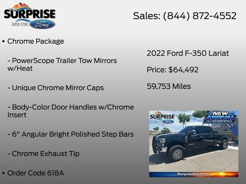 Used 2022 Ford F350 Lariat w/ Lariat Ultimate Package AWD/4WD image 7