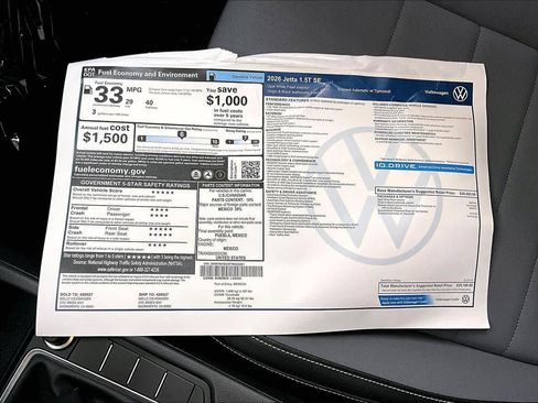 New 2026 Volkswagen Jetta SE image 34