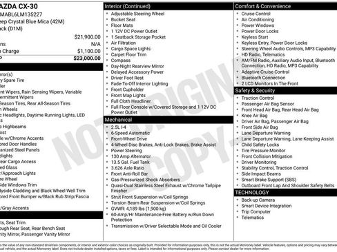 Used 2020 MAZDA CX-30 FWD image 21