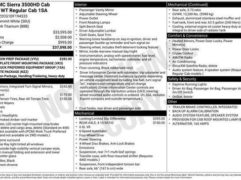 Used 2013 GMC Sierra 3500 W/T w/ Snow Plow Prep Package image 22