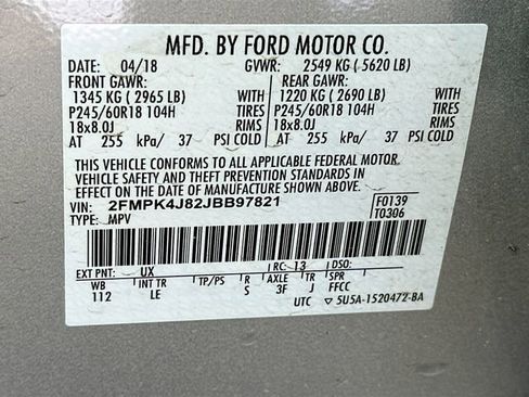 Used 2018 Ford Edge SEL w/ Equipment Group 201A image 35