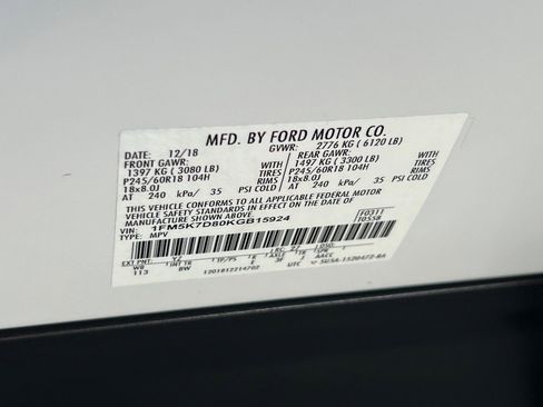 Certified 2019 Ford Explorer XLT w/ Equipment Group 201A FWD image 29