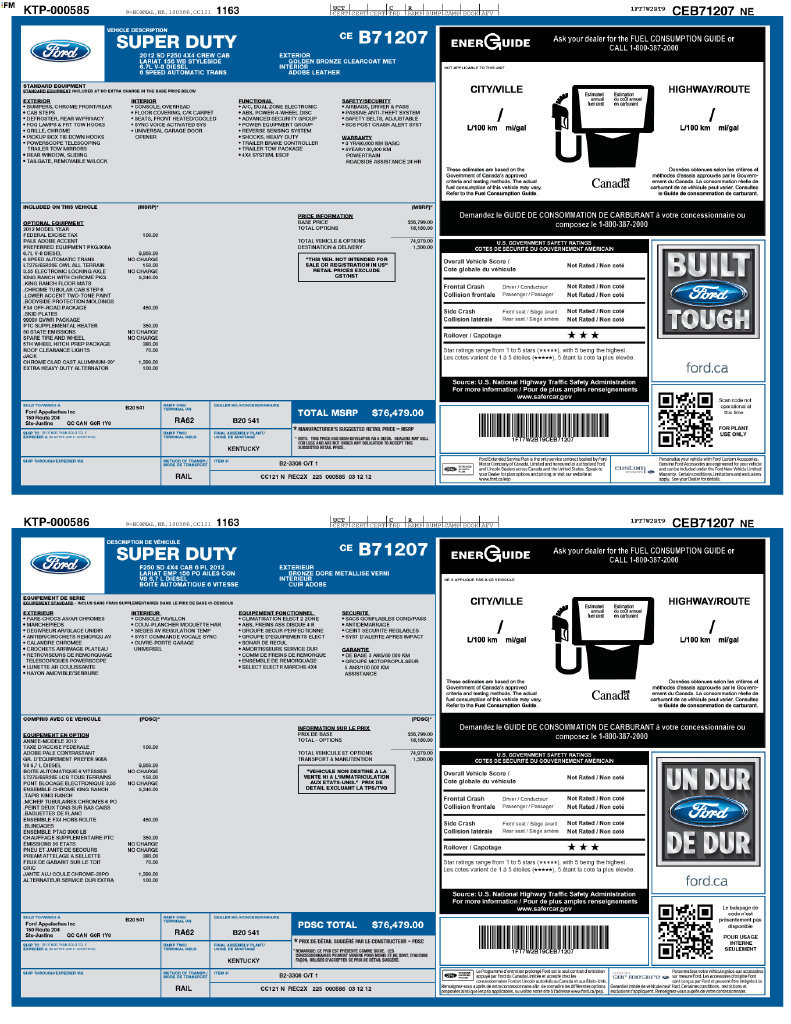 Used 2012 Ford F250 King Ranch w/ King Ranch w/Chrome Pkg AWD/4WD image 5