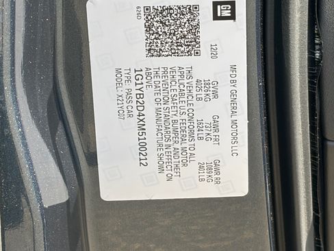 Used 2021 Chevrolet Corvette Stingray Preferred Cpe w/ Battery Protection Package RWD image 31