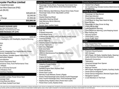 Used 2026 Chrysler Pacifica Limited w/ S Appearance Package FWD image 26
