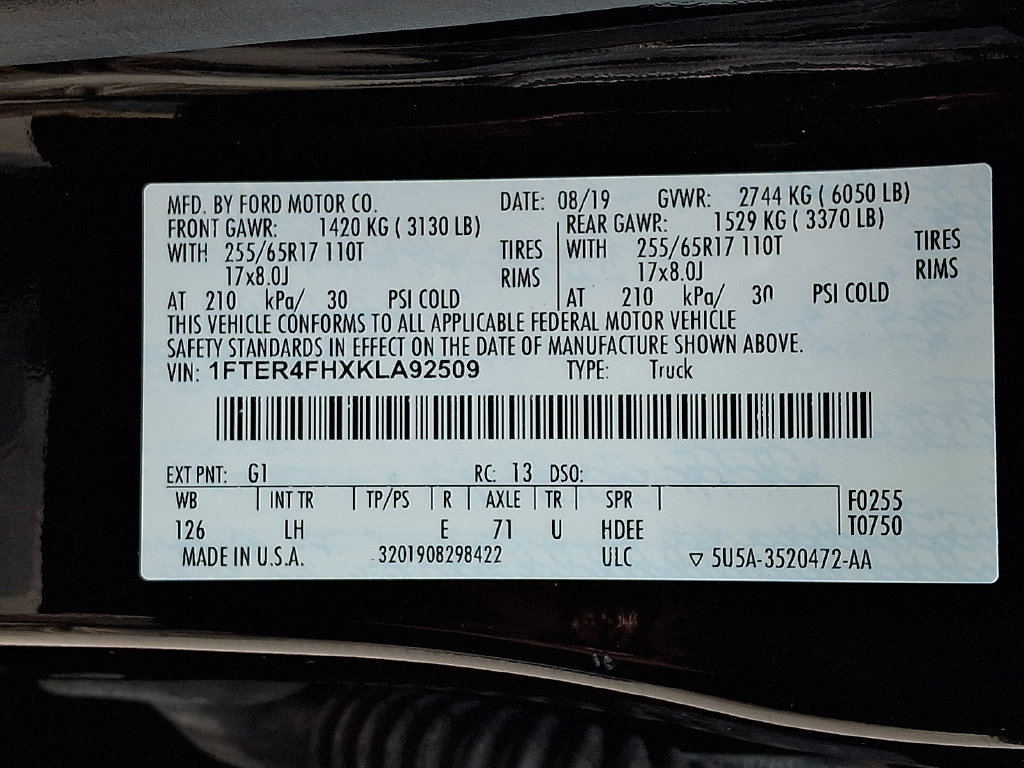 Used 2019 Ford Ranger XLT w/ Bed Utility Package AWD/4WD image 27