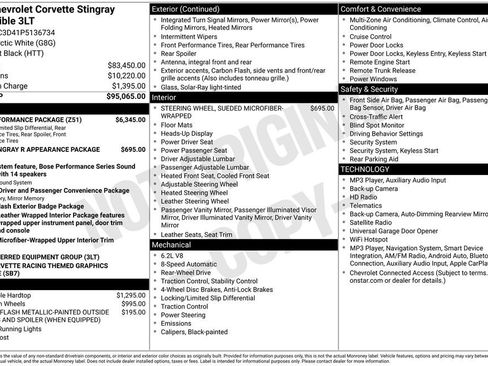 Used 2023 Chevrolet Corvette Stingray Premium Conv w/ Z51 Performance Package RWD image 10