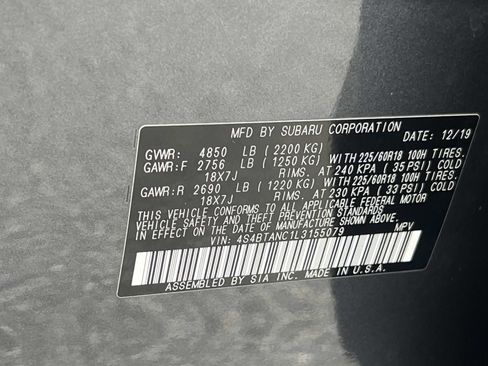 Used 2020 Subaru Outback Limited w/ Popular Package #2 image 35