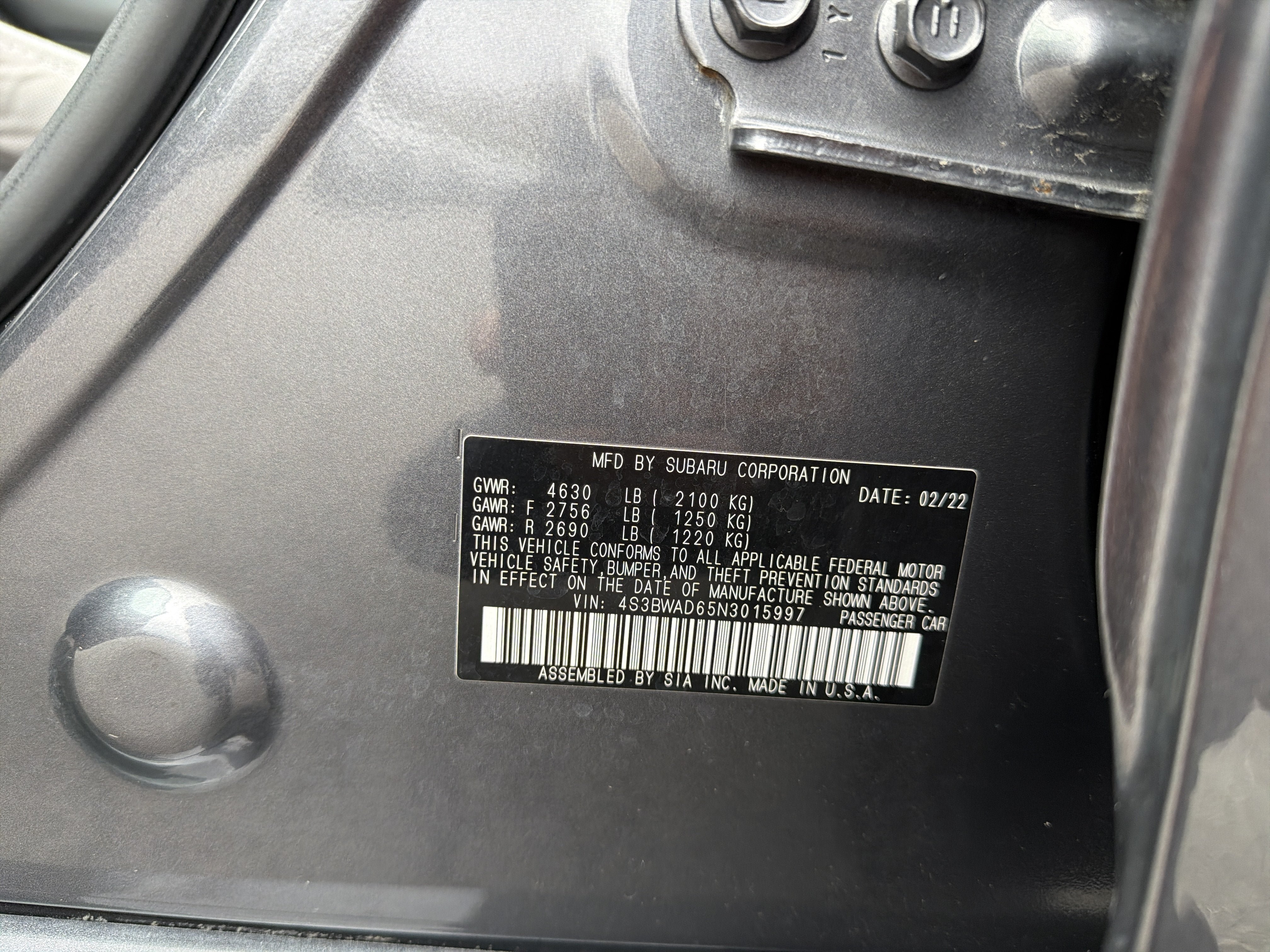 Used 2022 Subaru Legacy Premium AWD/4WD image 18