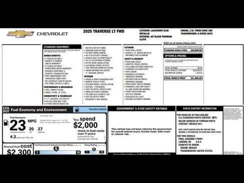 Used 2025 Chevrolet Traverse LT FWD image 3