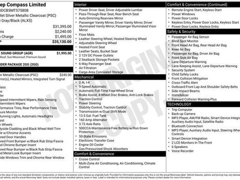 Used 2021 Jeep Compass Limited w/ Sun and Sound Group AWD/4WD image 7