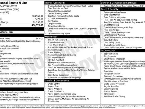Certified 2024 Hyundai Sonata N Line FWD image 10