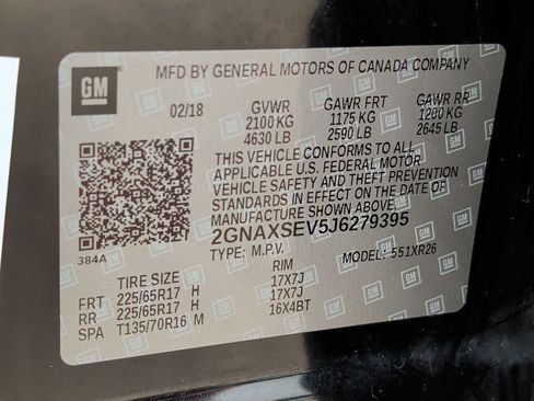 Used 2018 Chevrolet Equinox LT AWD/4WD image 40