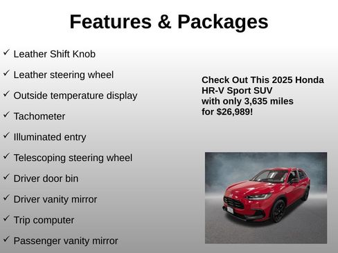 Certified 2025 Honda HR-V Sport image 24