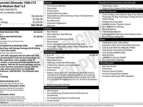Certified 2021 Chevrolet Silverado 1500 LTZ w/ LTZ Premium Package AWD/4WD image 34