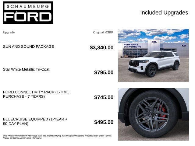 New 2026 Ford Explorer ST w/ Sun And Sound Package AWD/4WD image 4