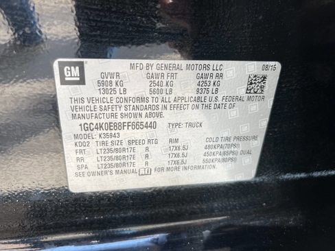 Used 2015 Chevrolet Silverado 3500 LTZ w/ Duramax Plus Package image 13