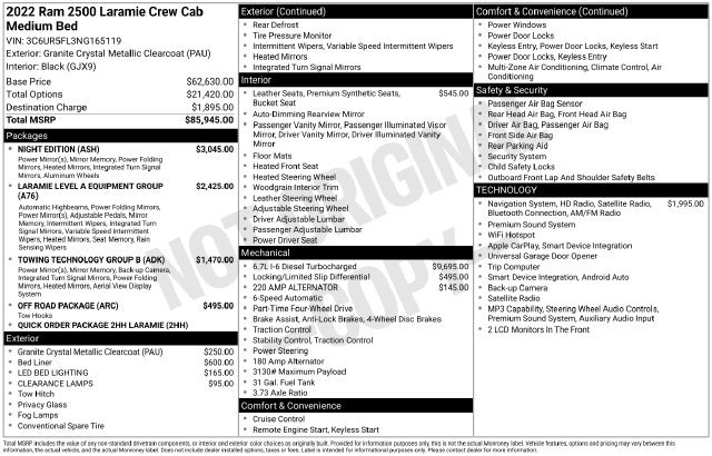 Certified 2022 RAM 2500 Laramie w/ Night Edition AWD/4WD image 5